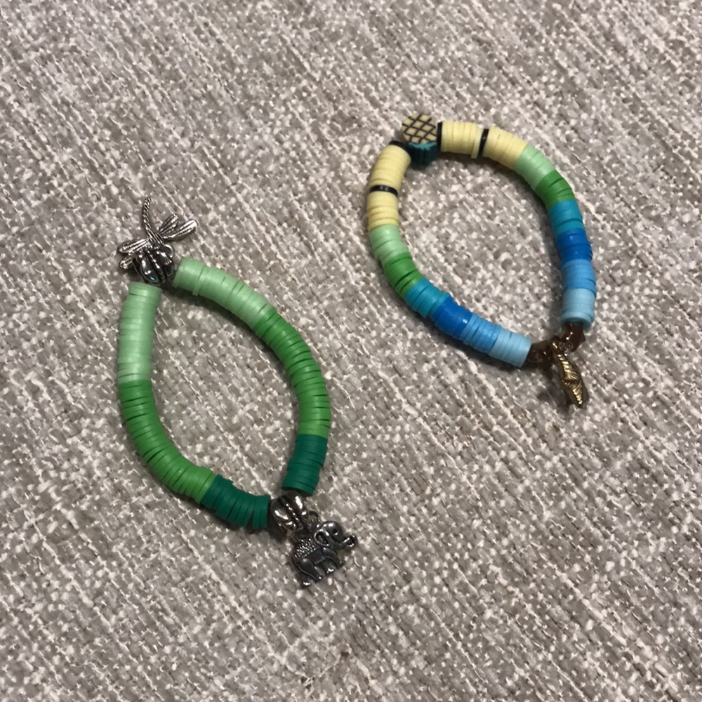Handmade Beaded Charm Bracelets
